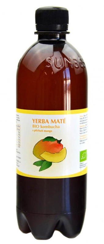 Bio Kombucha maté/mango 500ml Stevikom 